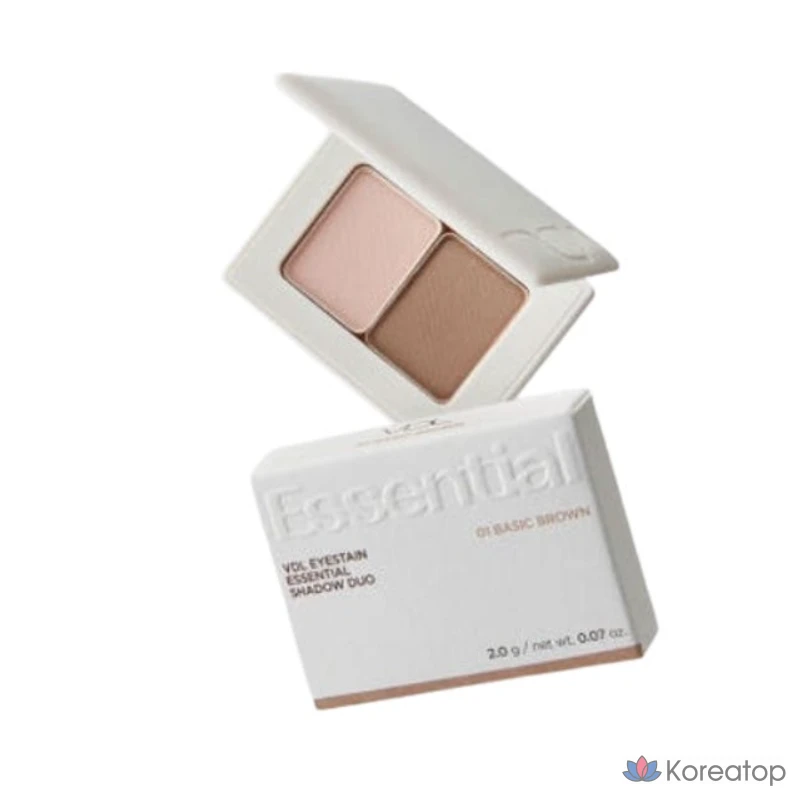 Тени для век VDL Icy Stain Essential Shadow Duo, оттенок 02 Over Rose, 1 шт.