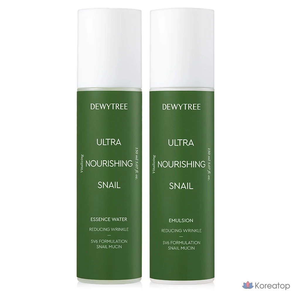 Набор для ухода Dewytree Snail Cream Skin Lotion 1+1 Set (Toner + Lotion), 150 мл, 2 шт.