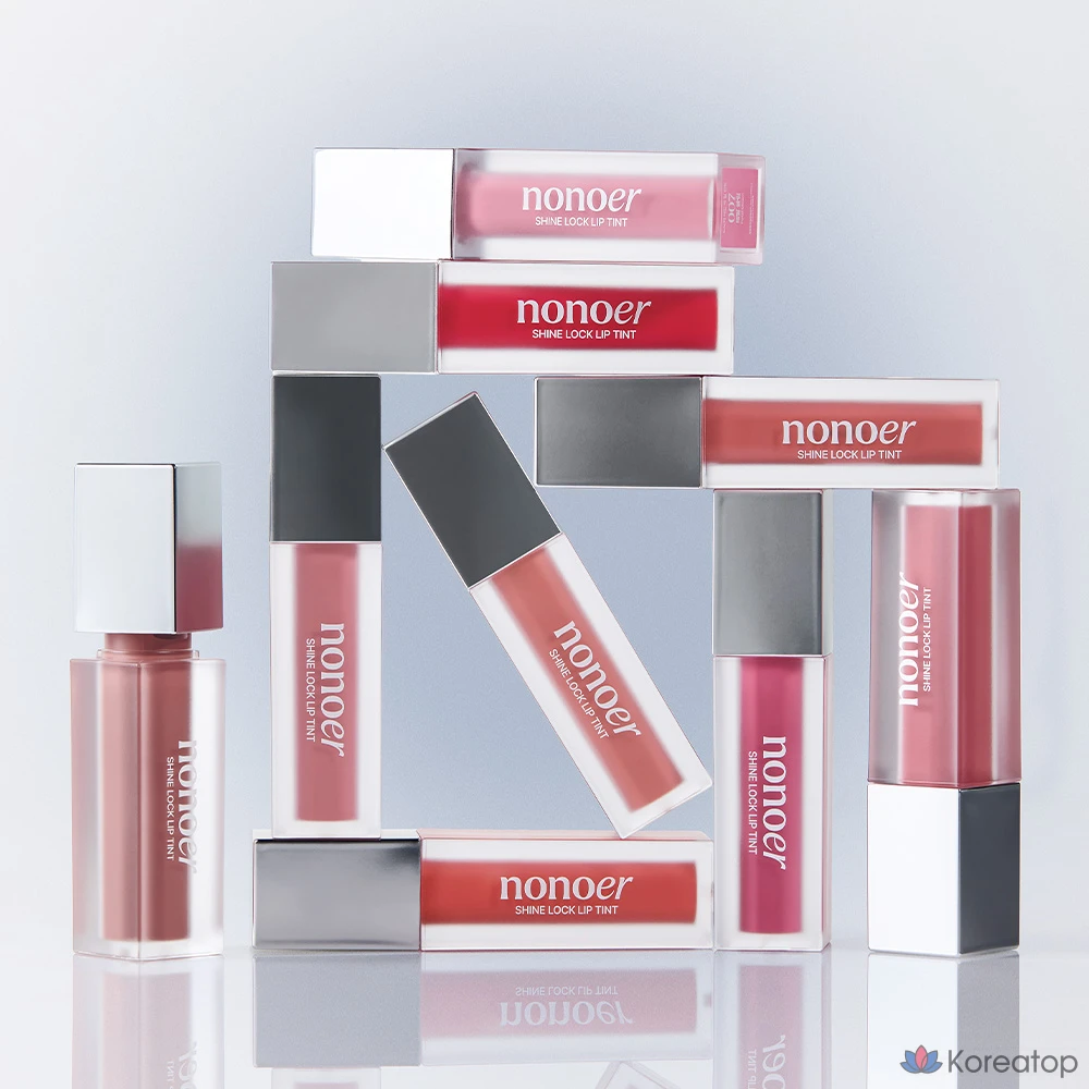Тинт для губ NONOER Shine Lock Tint, оттенок 001 Tender Pink, 5 г, 1 шт.
