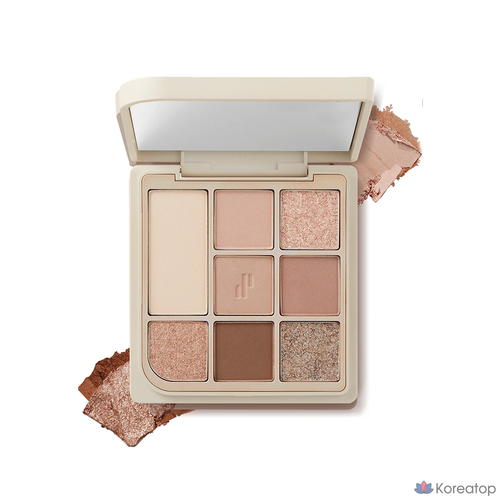 Палетка теней для век Heart Percent Dot On Mood Eye Palette, оттенок 04 Another Nude Facet, 1 шт.