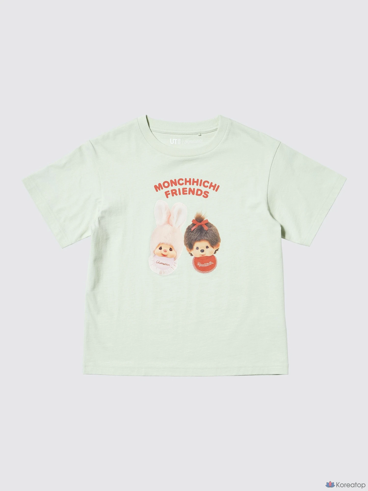 Футболка для девочек Uniqlo Monchhichi UT Graphic T-Shirt, черный