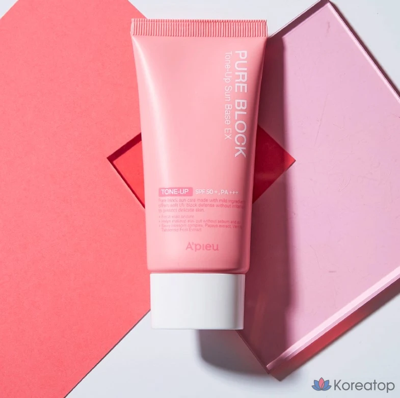 Солнцезащитный крем A'Pieu Pure Block Tone Up Sun Base EX SPF50+ PA+++, 50 мл, 1 шт.