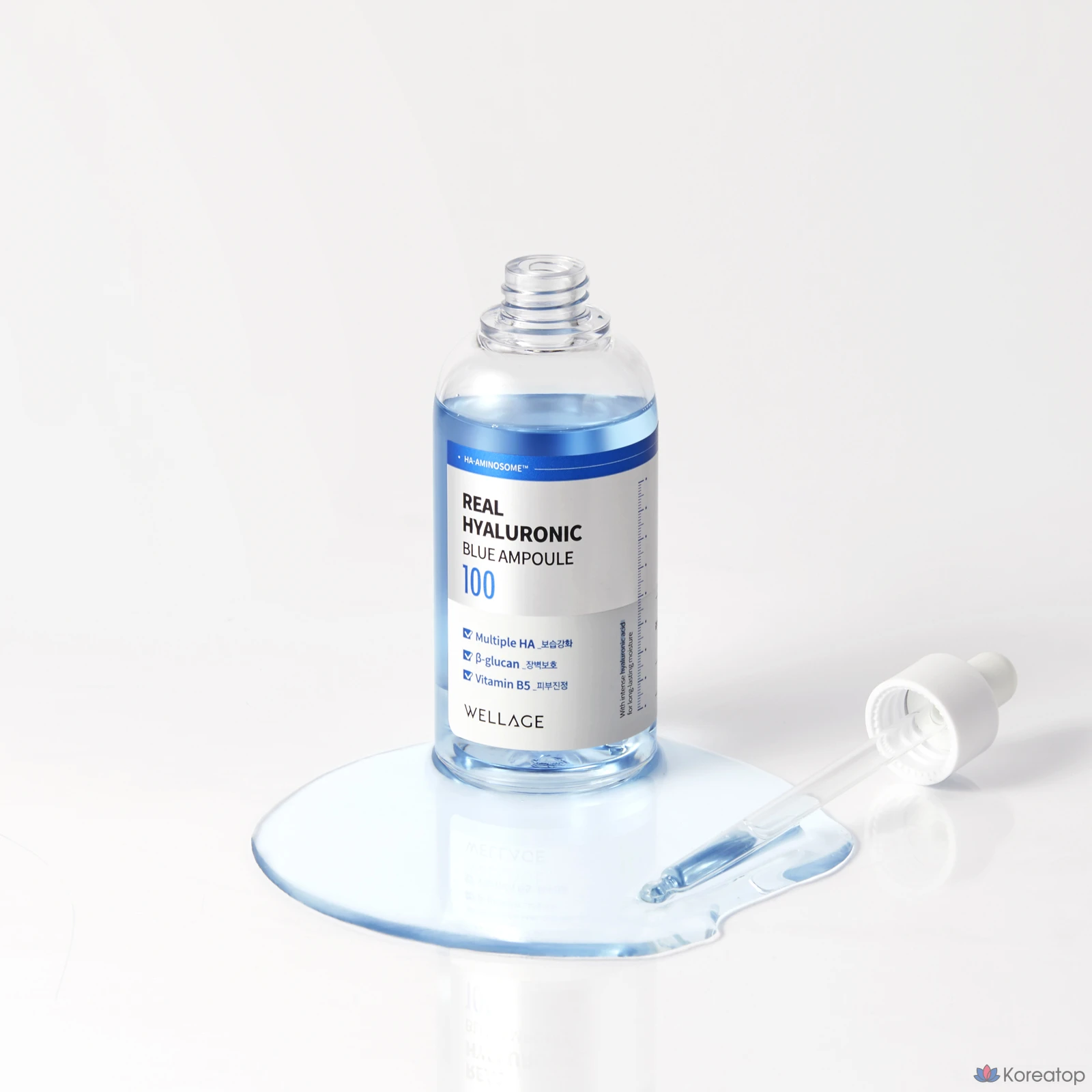 Ампульная сыворотка WELLAGE Real Hyaluronic Blue 100 Ampoule, 100 мл + 75 мл, 1 шт.