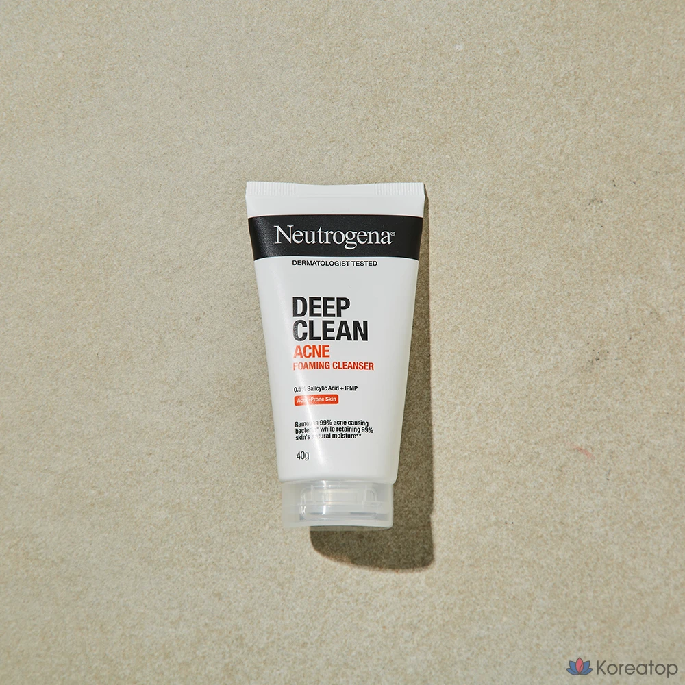 Очищающая пенка Neutrogena Deep Clean Acne Foaming Cleanser, 40 г, 1 шт.