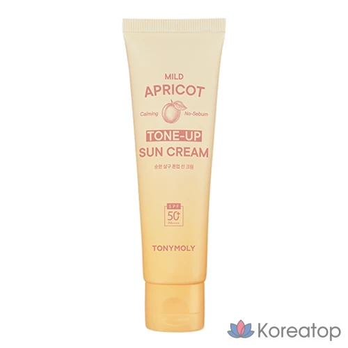 Солнцезащитный крем Tony Moly Mild Apricot Tone-up Sun Cream SPF50+ PA++++, 50 мл, 1 шт.