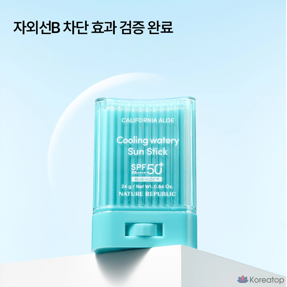 Солнцезащитный стик Nature Republic California Aloe Cooling Moisture Sun Stick SPF50+ PA++++, 24 г, 1 шт.