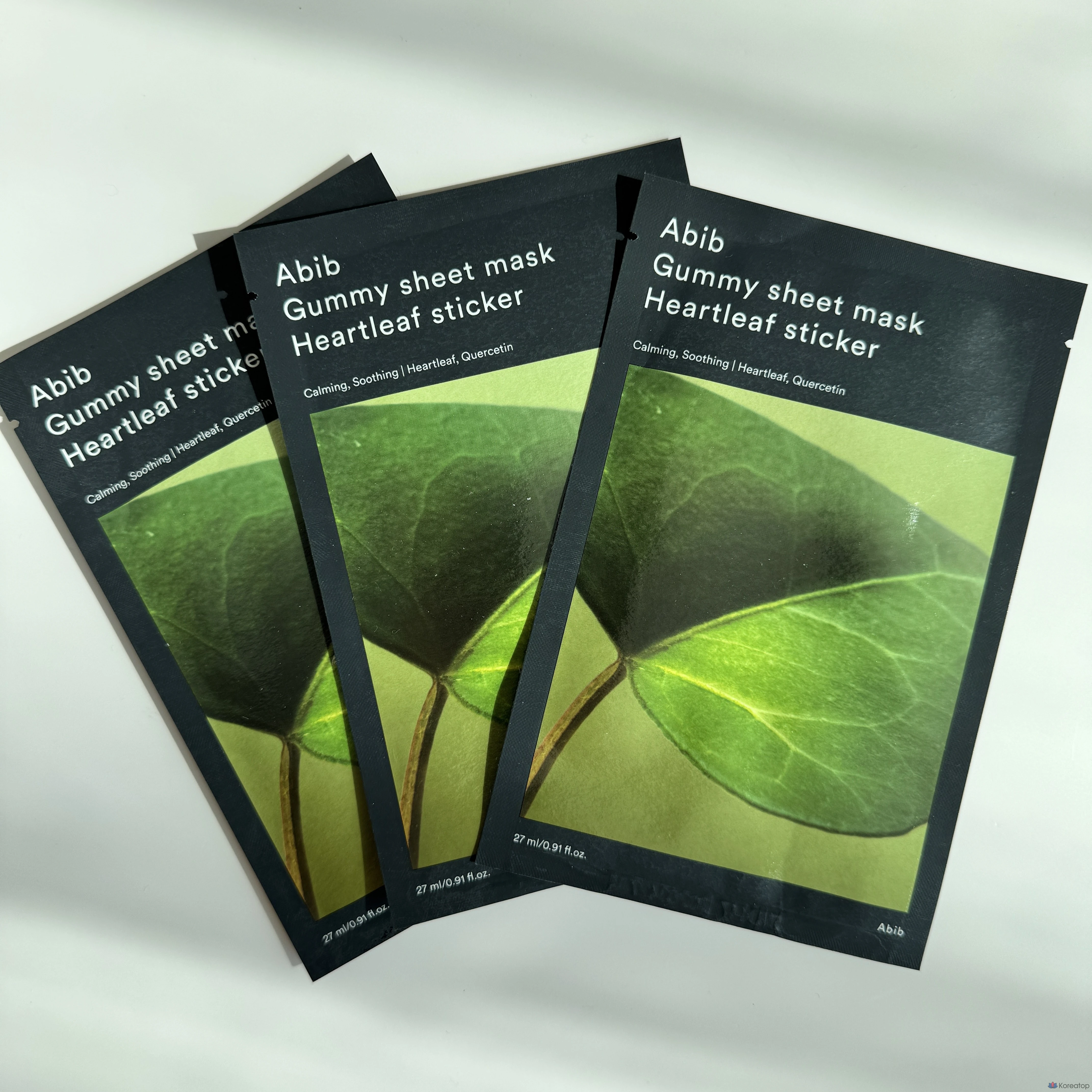 Тканевая маска для лица Abib Gummy Sheet Mask Heartleaf Sticker, 3 шт.