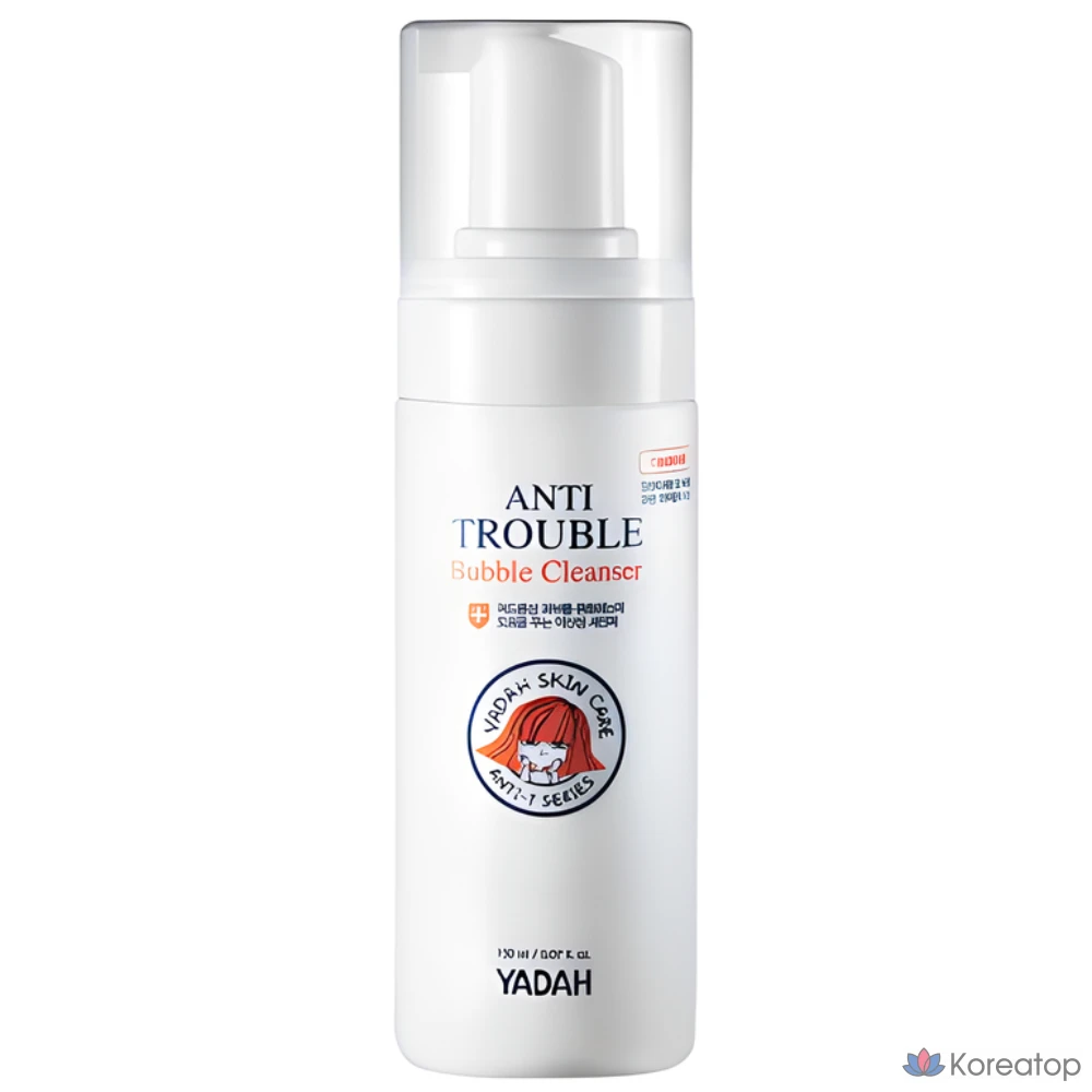 Очищающая пенка Yadah Anti-Trouble Bubble Cleanser, 150 мл, 1 шт.