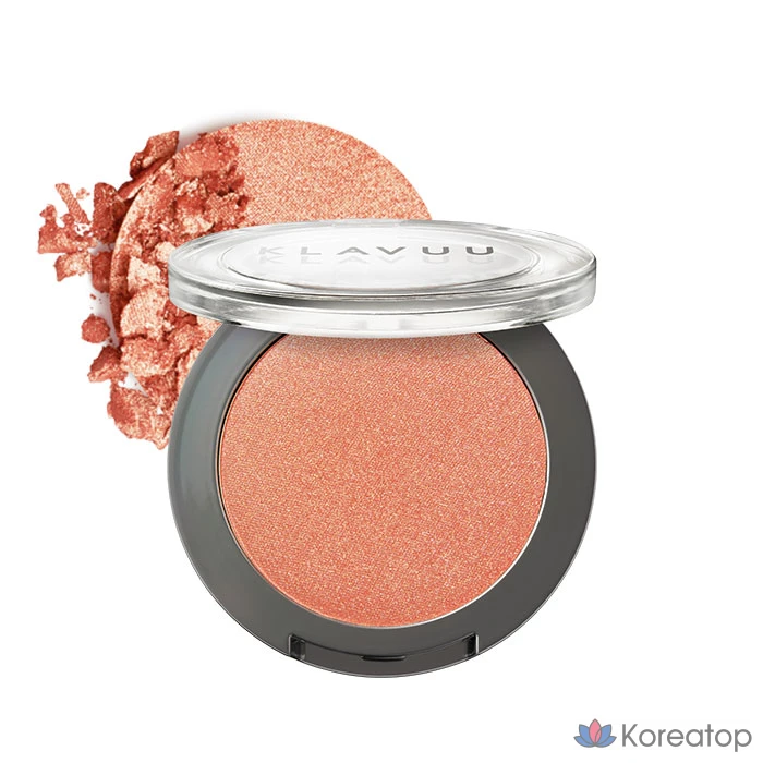 Пудра-румяна Klavuu Natural Powder Blusher, оттенок Orange Blossom, 5.5 г, 1 шт.