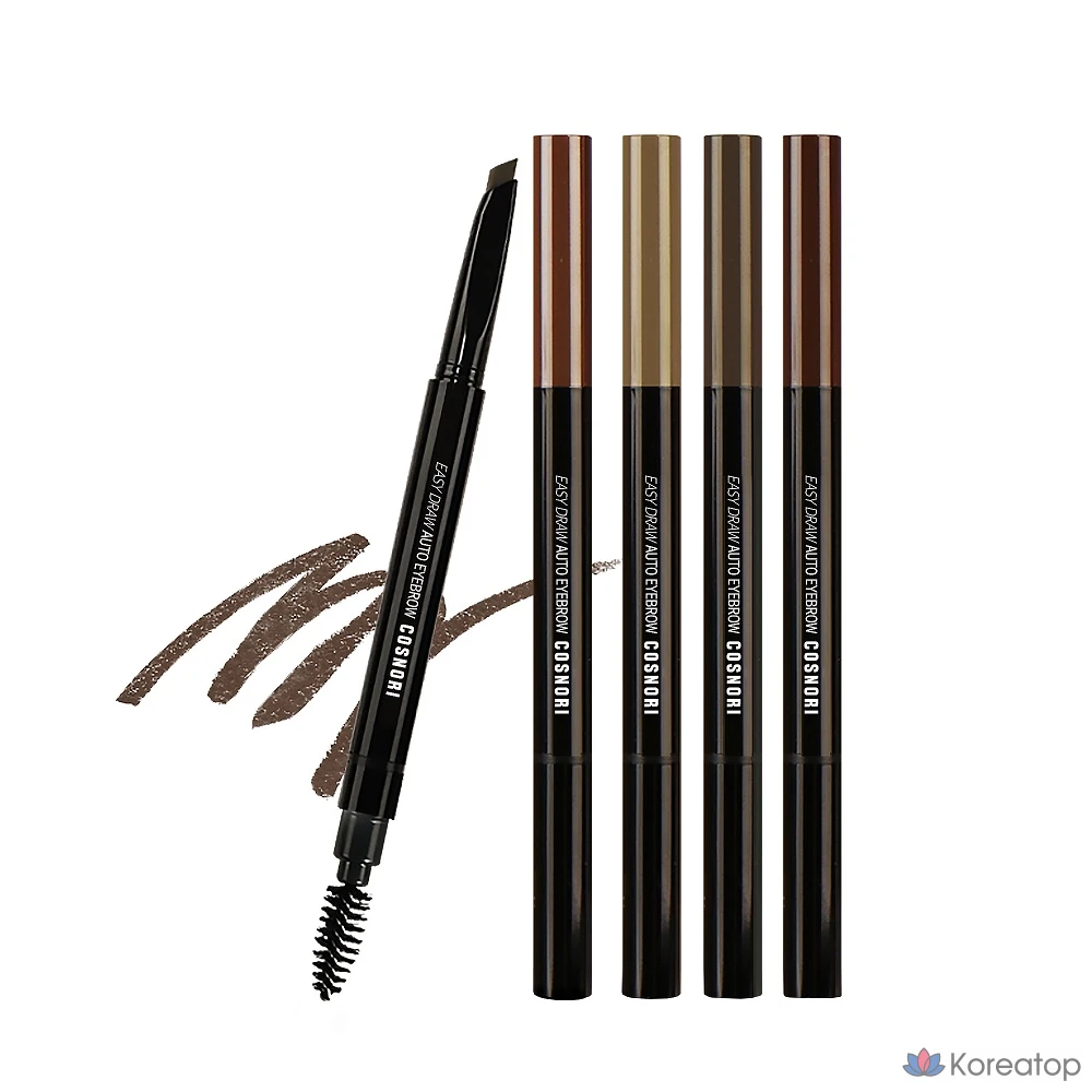 Карандаш для бровей Cosnori Easy Draw Eyebrow Auto Pencil, оттенок Dark Choco, 0.3 г, 1 шт.