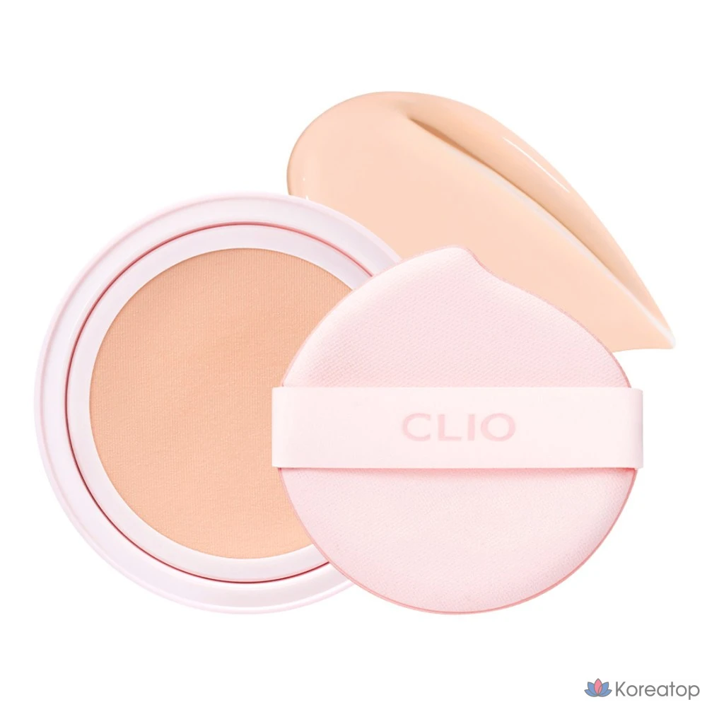 Кушон Clio Kill Cover Mesh Glow Essential Cushion Refill, оттенок 21N Linen, 1 шт.