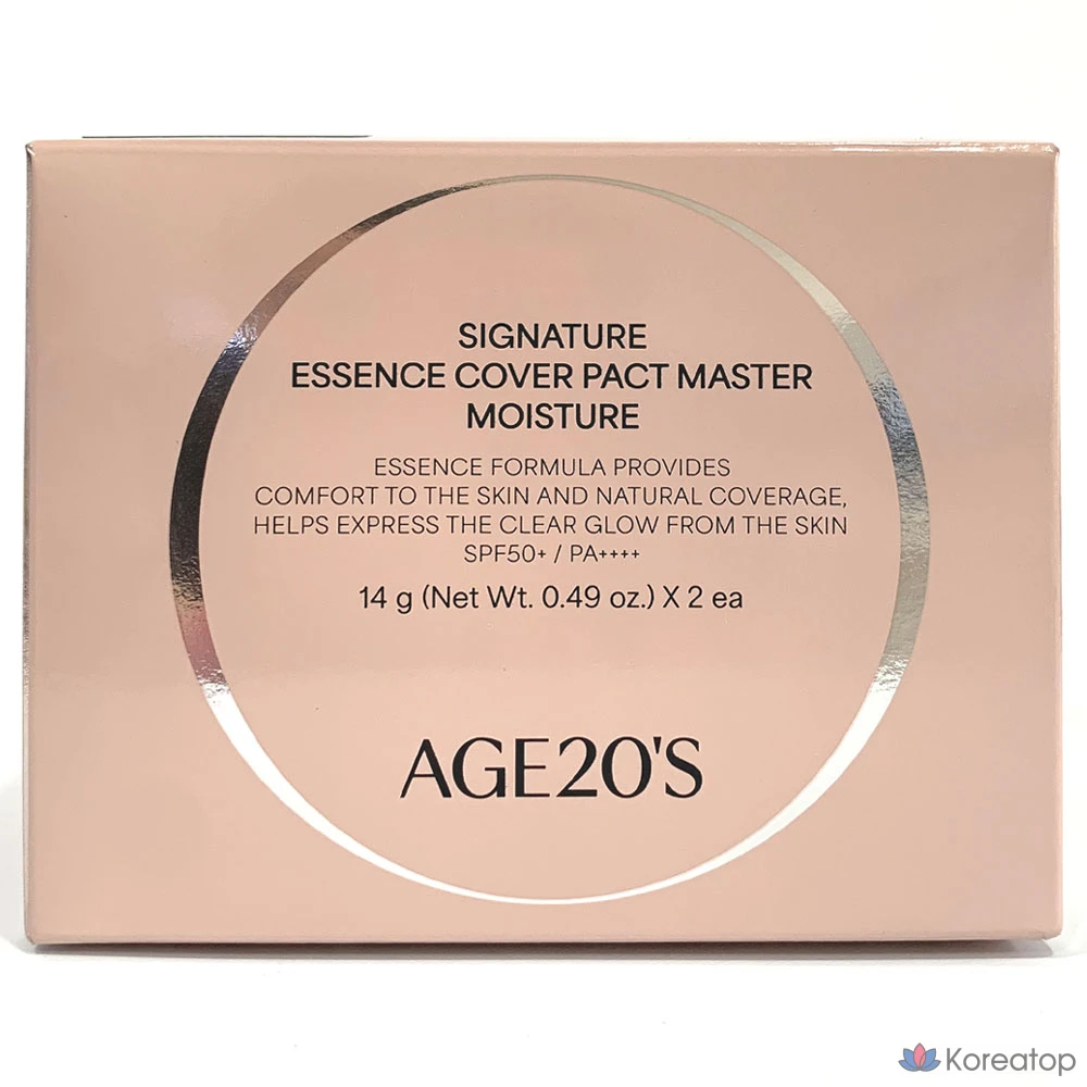 Пэды для лица AGE 20s Signature Essence Cover Pact Moisture, оттенок 21 Light Beige, 1 шт.