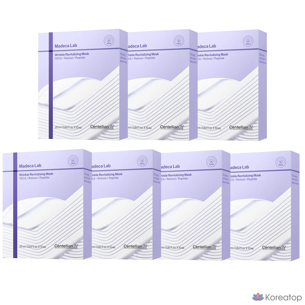 Тканевая маска для лица Centellian24 Madeca Lab Mask Wrinkle Revitalizing, 70 шт.