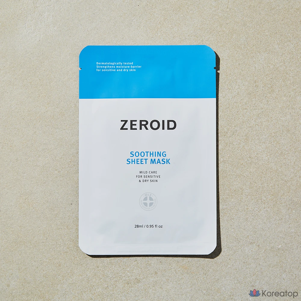 Тканевая маска для лица ZEROID Soothing Sheet Mask, 28 мл, 6 шт., фото 3