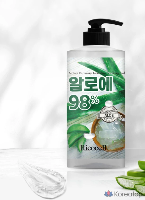 Успокаивающий гель с алоэ Ricocell Nature Recovery Aloe Soothing Gel EX, 1 л, 1 шт.