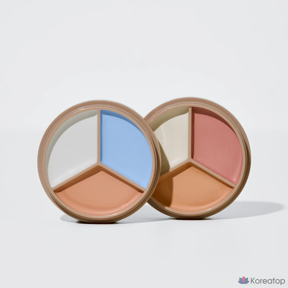 Консилер The Saem Cover Perfection Triple Pot Concealer, оттенок 06 Blue Beige, 1 шт., фото 3