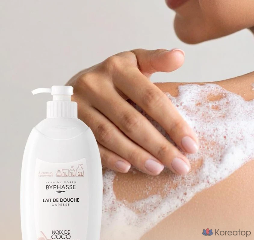 Гидрофильное очищающее средство для тела Byphasse Coconut Body Wash, 1 л, 1 шт.