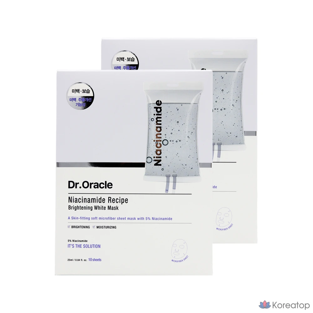 Тканевая маска для лица Dr. Oracle Niacinamide Recipe Mask, 25 мл, 20 шт.