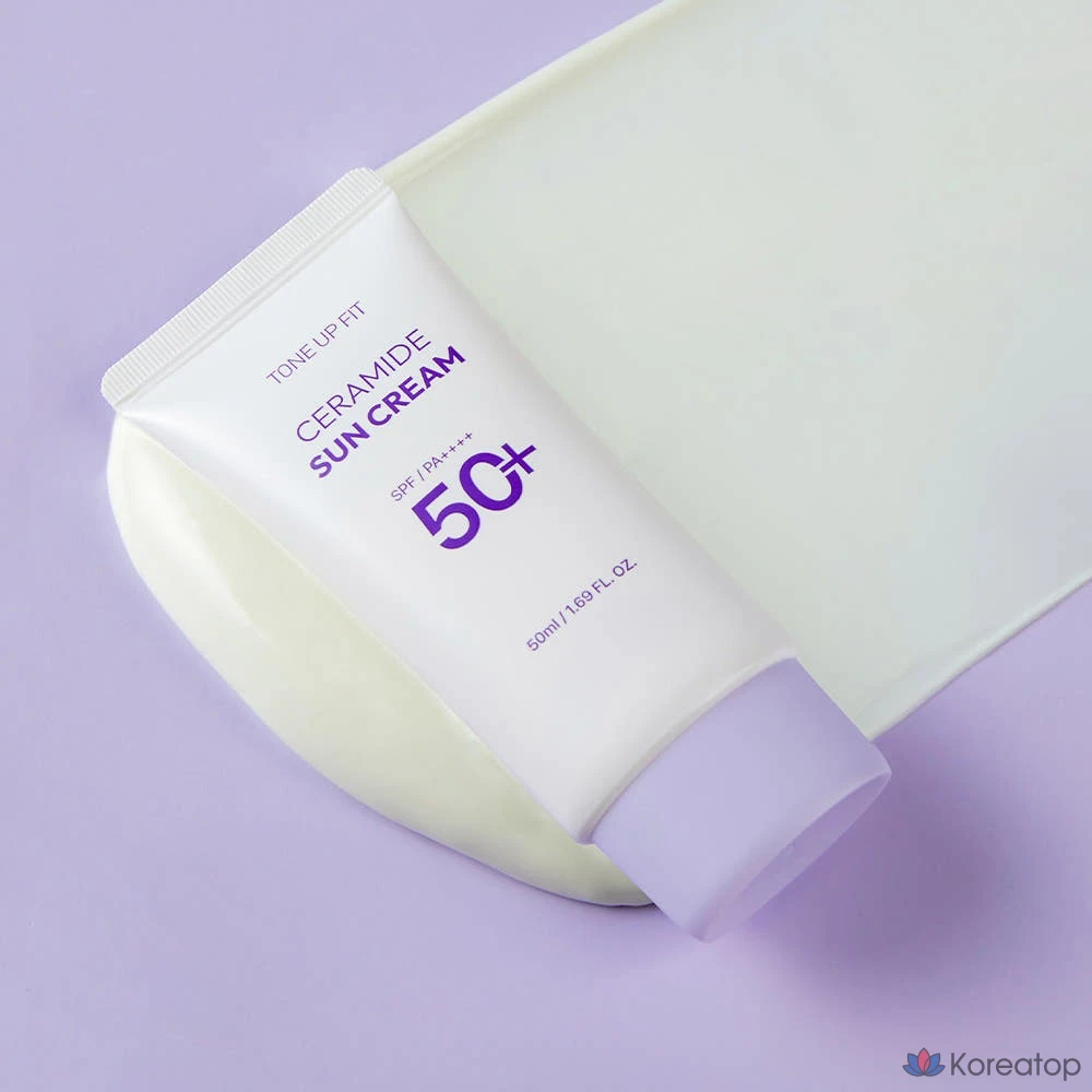 Солнцезащитный крем Charmzone Tone-Up Fit Ceramide Sun Cream SPF 50+ PA++++, 50 мл, 1 шт.
