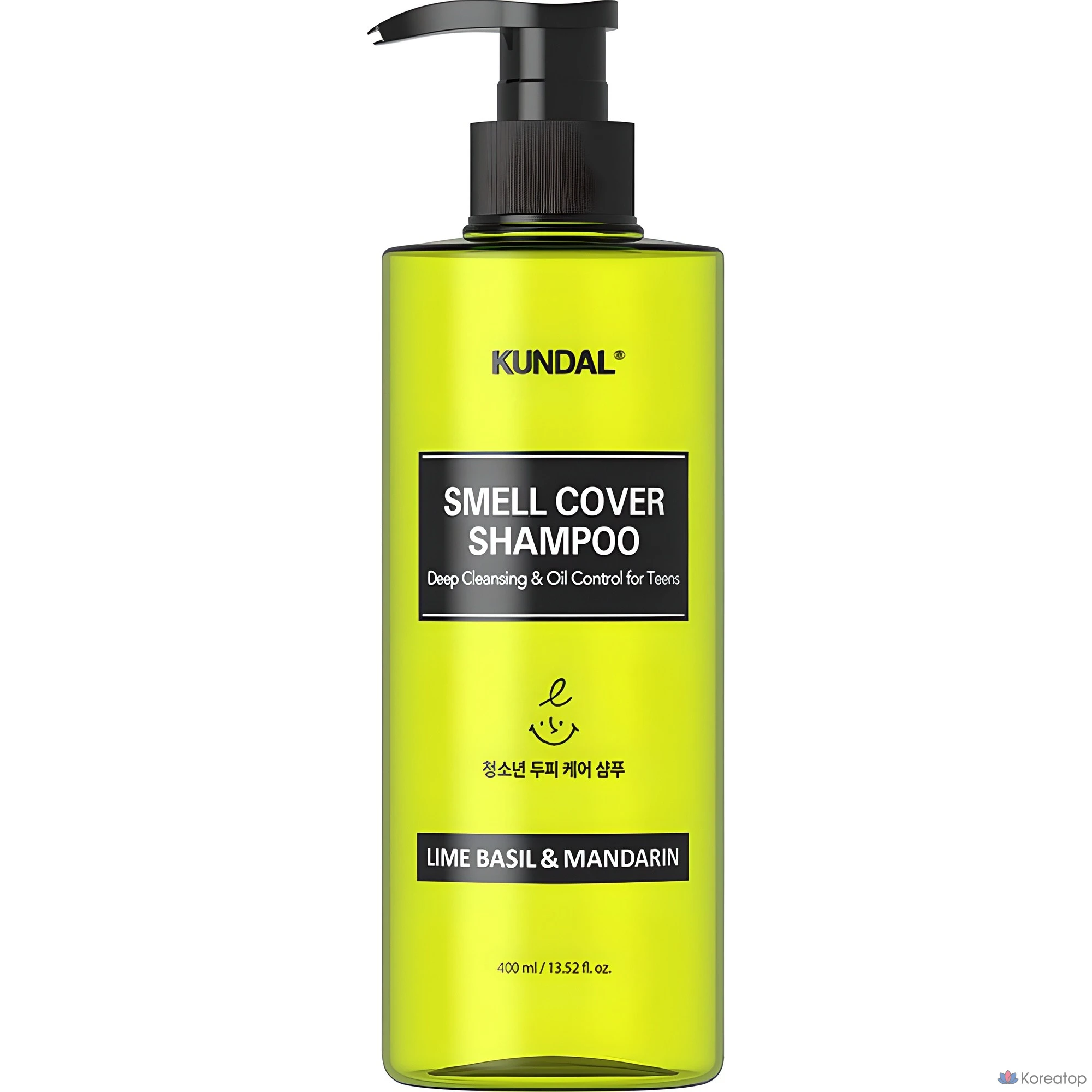 Шампунь Kundal All Day Smell Cover Youth Shampoo, аромат Lime Basil &amp; Mandarin, 400 мл, 1 шт.