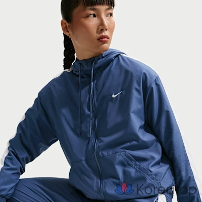 Куртка с капюшоном женская Nike Sportswear Classic Woven Loose UV Protection Hooded Jacket