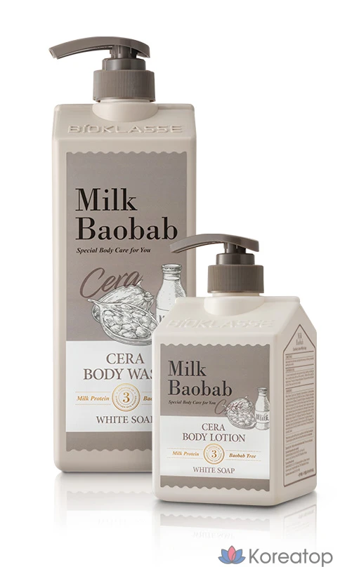 Лосьон для тела Milk Baobab Cera White Soap, 600 мл, 1 шт.