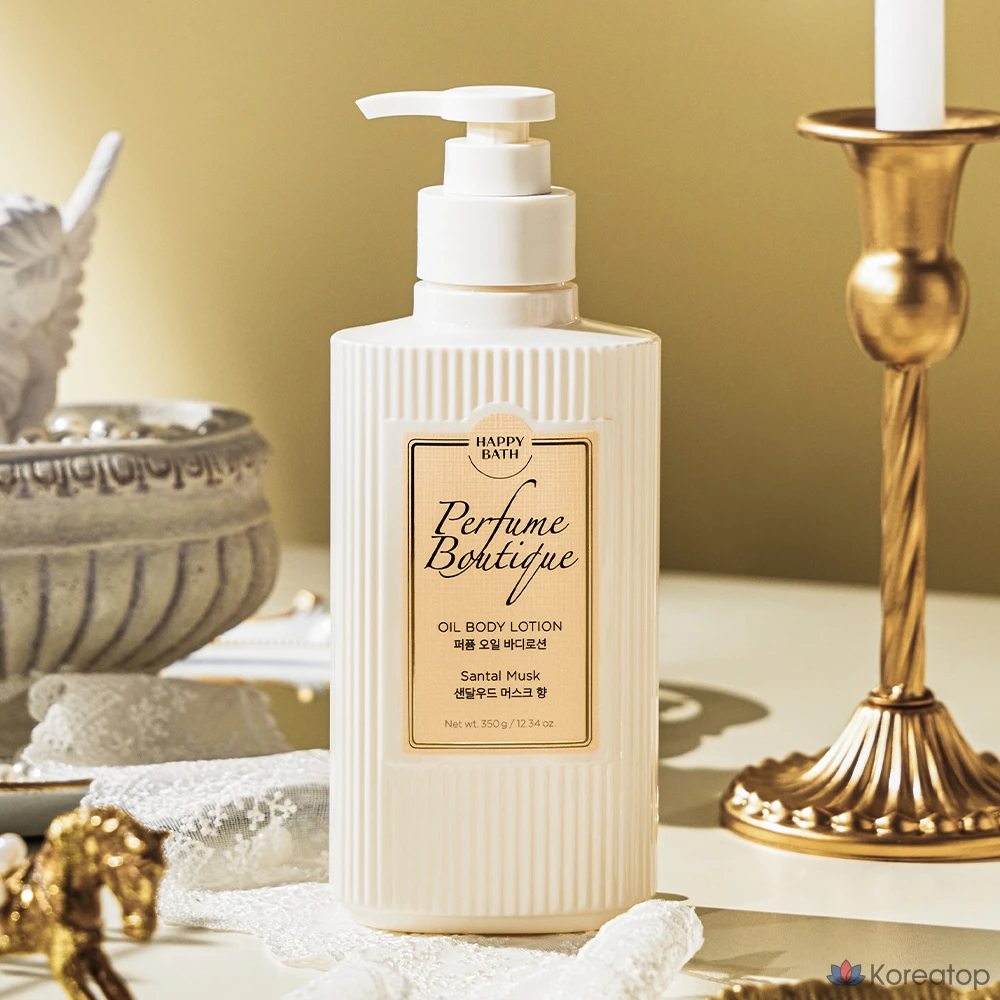 Масло для тела Happy Bath Perfume Boutique Oil Body Lotion Sandalwood Musk, 350 г, 1 шт.
