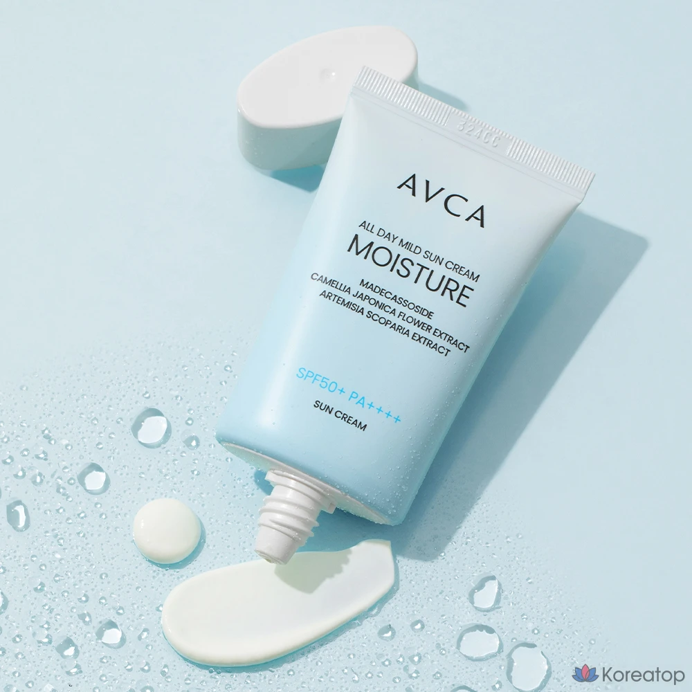 Солнцезащитный крем AVCA All Day Low Irritation Moisture Sun Cream SPF50+ PA++++, 35 мл, 1 шт.