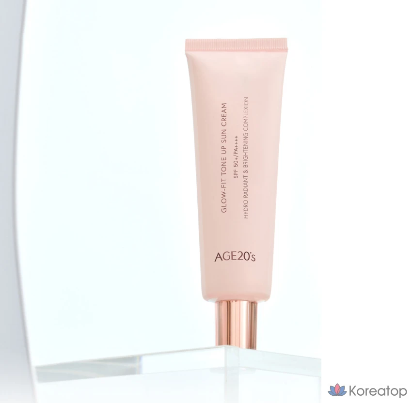 Солнцезащитный крем AGE 20S Glow Fit Tone Up Sun Cream SPF50+ PA++++, 50 мл, 1 шт.