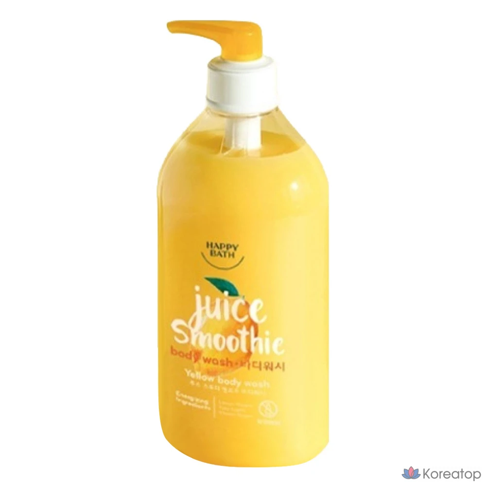 Гель для душа Happy Bath Juice Smoothie Yellow Body Wash Yuzu, 820 г, 1 шт.