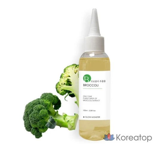 Ампульная сыворотка Glow Monster Broccoli Extract + 3Kda Oligo Hyaluronic Acid 2% Essence, 100 мл, 1 шт.