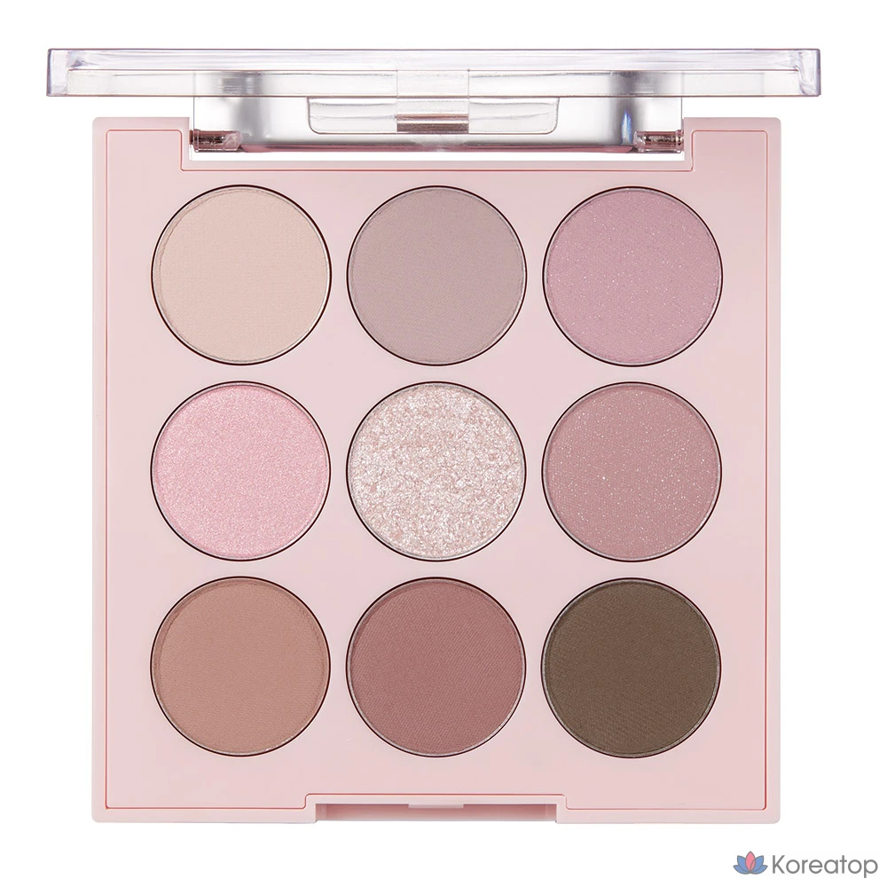 Палетка теней для век Mqny Shade Mood 9 Pan Eyeshadow Palette, смешанные оттенки, 1 шт.
