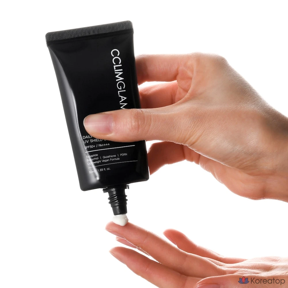 Солнцезащитный крем CCLIMGLAM UV Shield Vegan Daily Sun Cream SPF50+ PA++++, 50 мл, 1 шт.