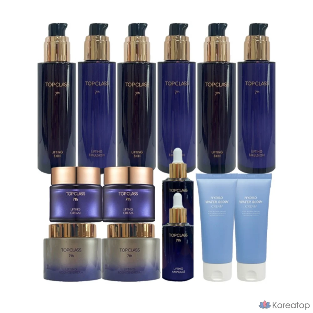 Набор для ухода Charmzone Top Class Royal The Collagen Lifting Basic Set (Skin x3 + Emulsion x3 + Cream x4 + Special Cream x2 + Ampoule x2), 3 шт.
