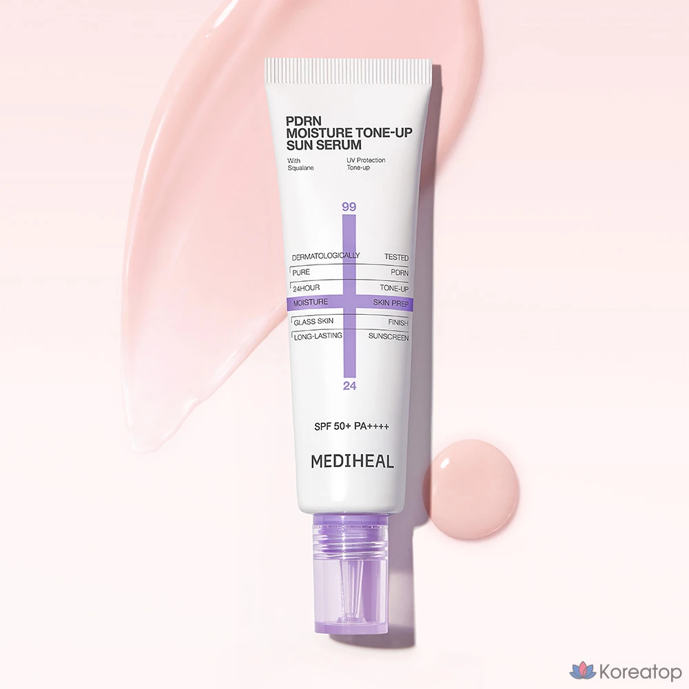 Солнцезащитная сыворотка MEDIHEAL PDRN Moisture Tone Up Sun Serum, 50 г, 1 шт.