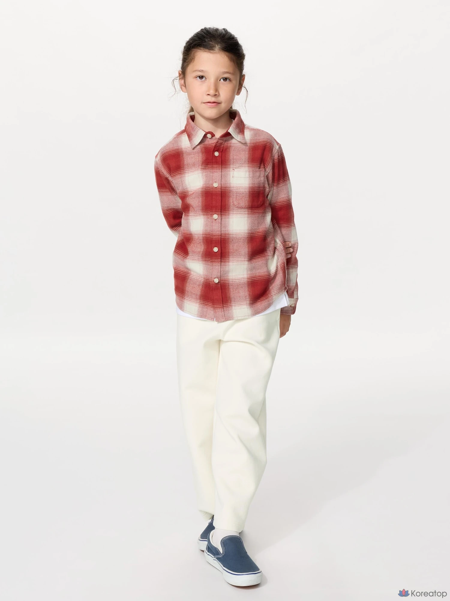 Рубашка детская Uniqlo Flannel Check Shirt D