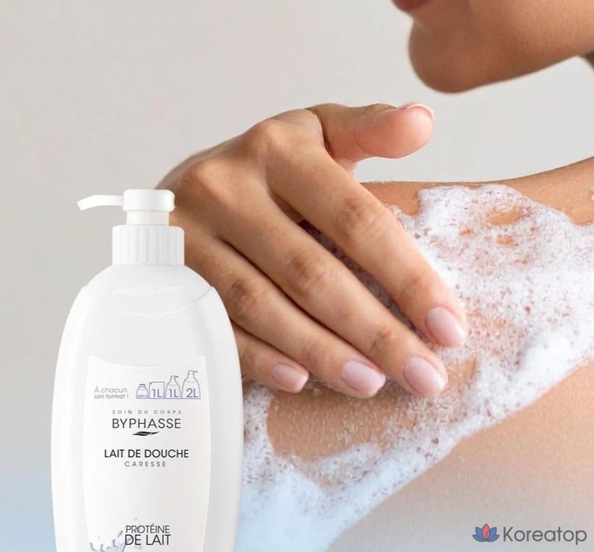 Гель для душа Byphasse Milk Protein, 1 л, 1 шт.