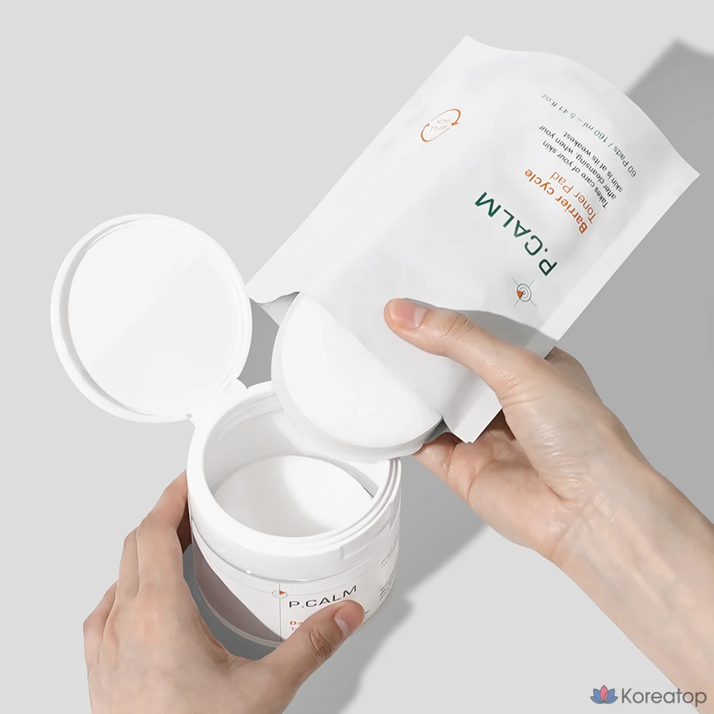 Тонер-пэды P.CALM Barrier Cycle Soothing Toner Pads Refill Pack, 60 шт.