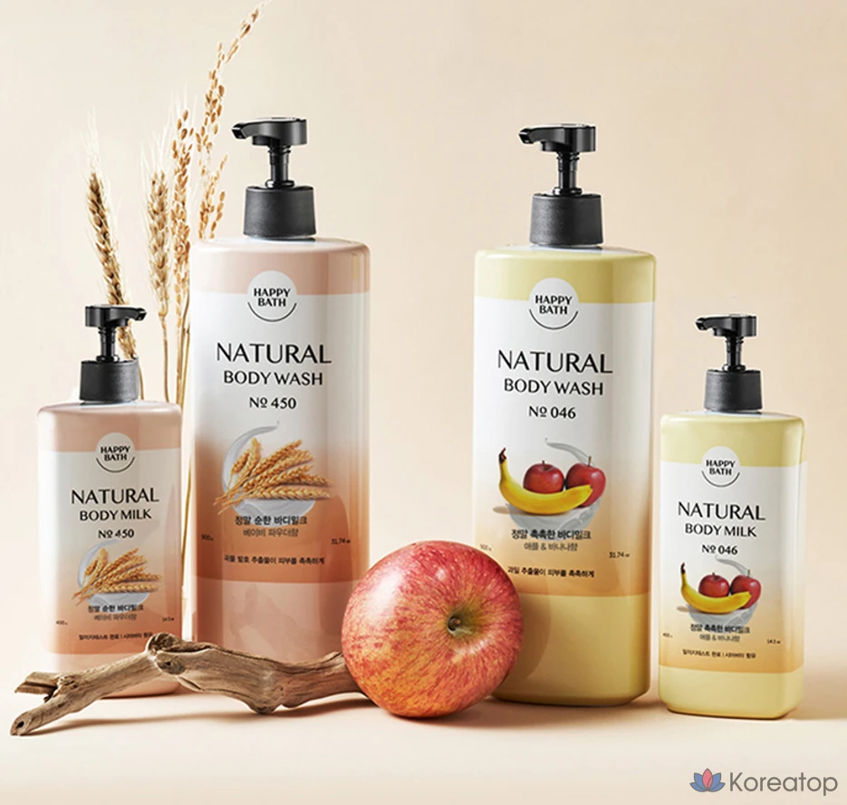 Молочко для тела Happy Bath Really Moist Body Milk Apple & Banana, 400 г, 1 шт.