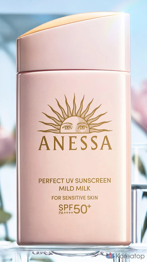 Солнцезащитный крем Anessa Perfect UV Sunscreen Mild Milk NA SPF50+ PA++++, 60 мл, 1 шт.