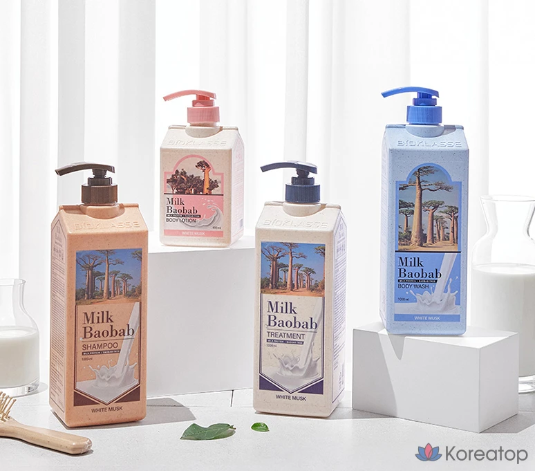 Набор для ухода Milk Baobab Hair & Body 4-piece Set, аромат White Musk, 1 шт.