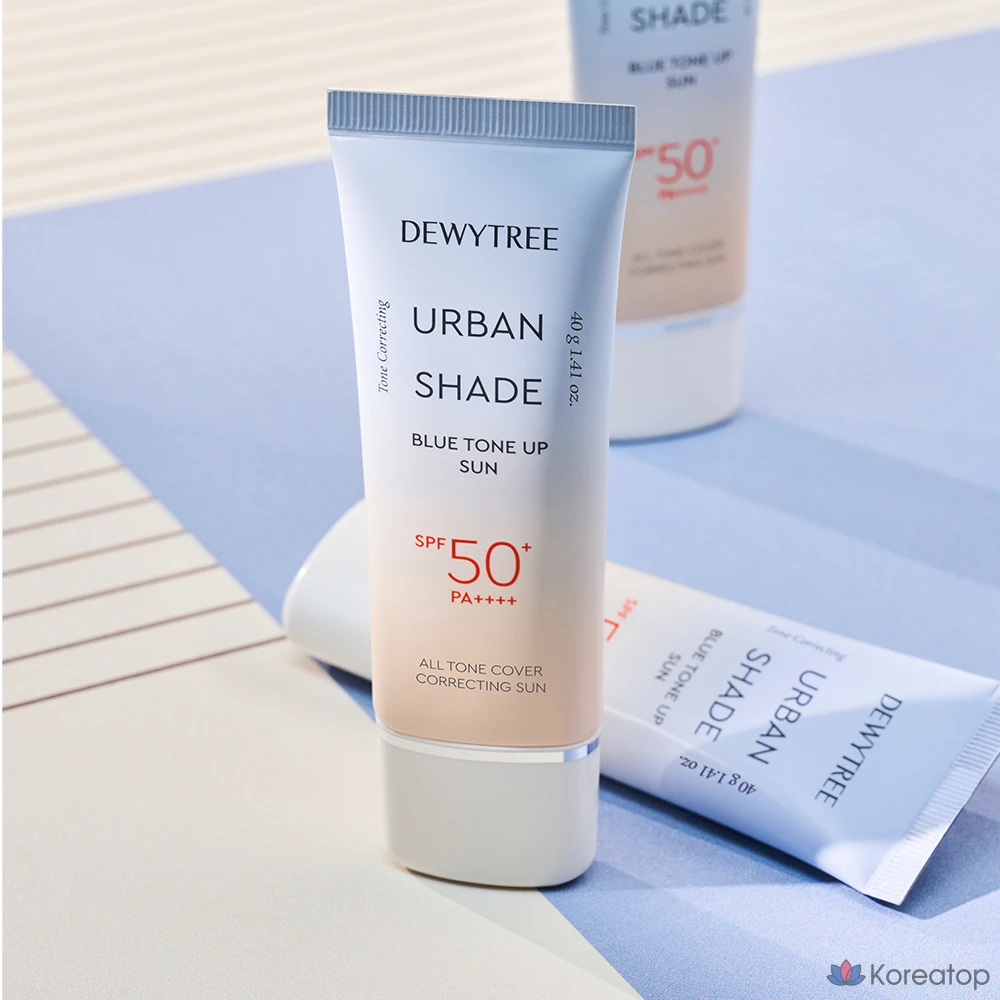 Солнцезащитный крем Dewytree Urban Shade Blue Tone-Up SPF50+ PA++++, 40 г, 1 шт.