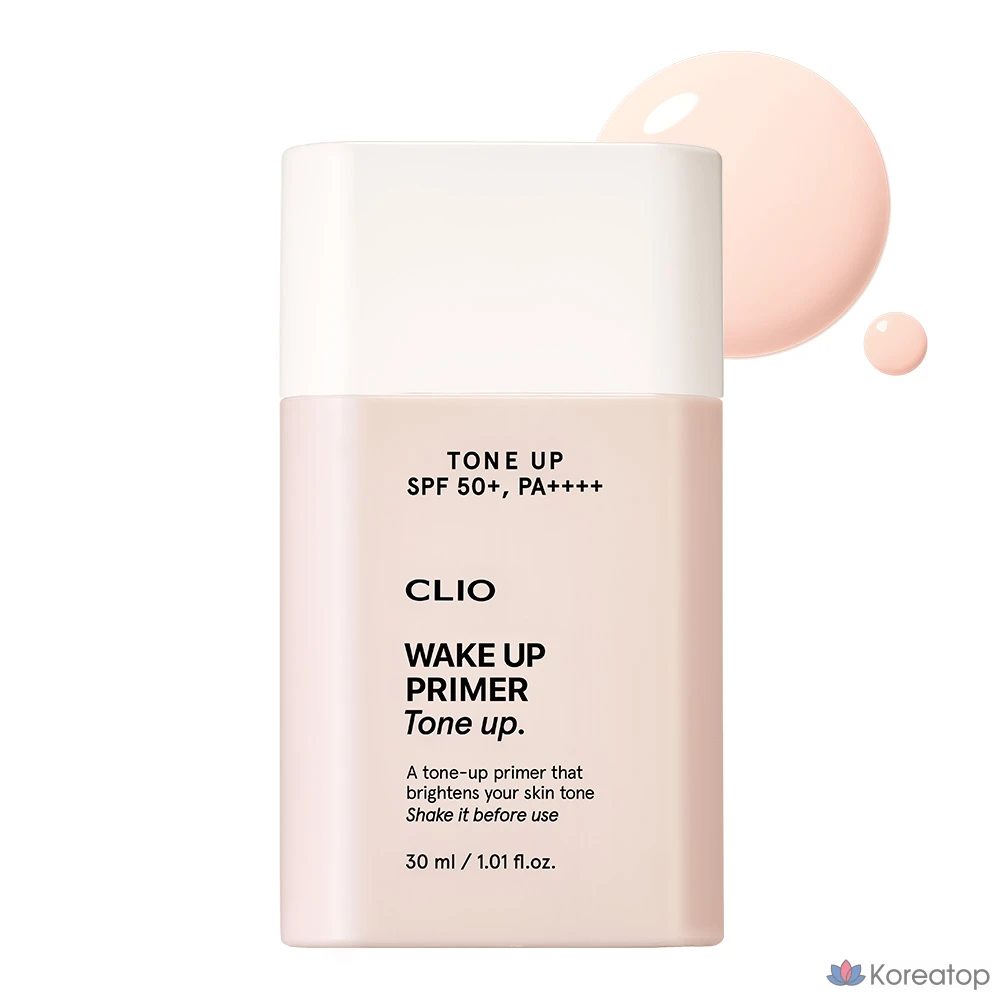 Тонер-праймер Clio Wake Up Primer Tone-up SPF50+ PA++++, 30 мл, 1 шт.