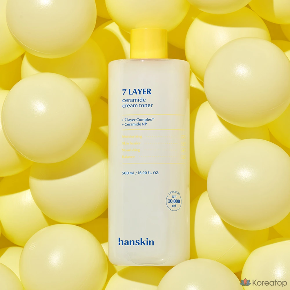 Тонер Hanskin Seven Layer Ceramide Mochi Cream Toner, 500 мл, 1 шт.
