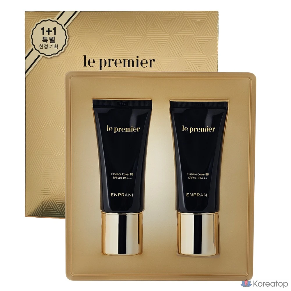 Тональный крем Enprani Le Premier Essence Cover BB Planning Set, оттенок Nude Beige, 50 г, 2 шт.