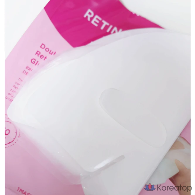 Тканевая маска для лица CKD Retino Collagen Pack Low Molecular 300 Elasticity Glow Mask, 31 г, 1 шт.