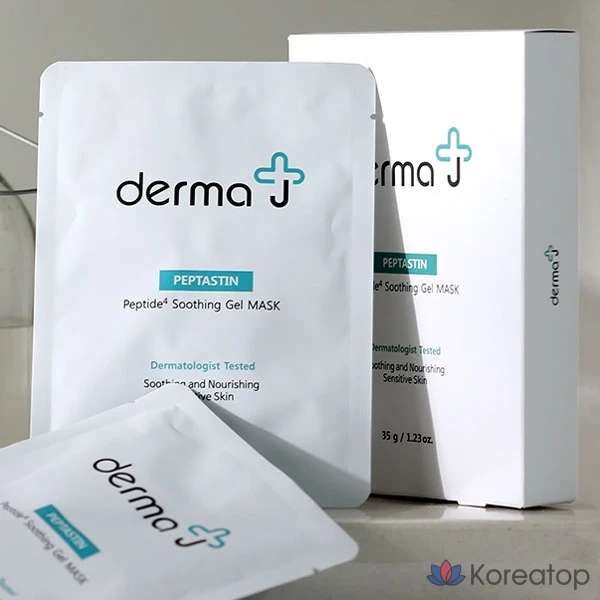 Тканевая маска для лица Derma J Peptastine Soothing Gel Mask, 35 г, 5 шт.