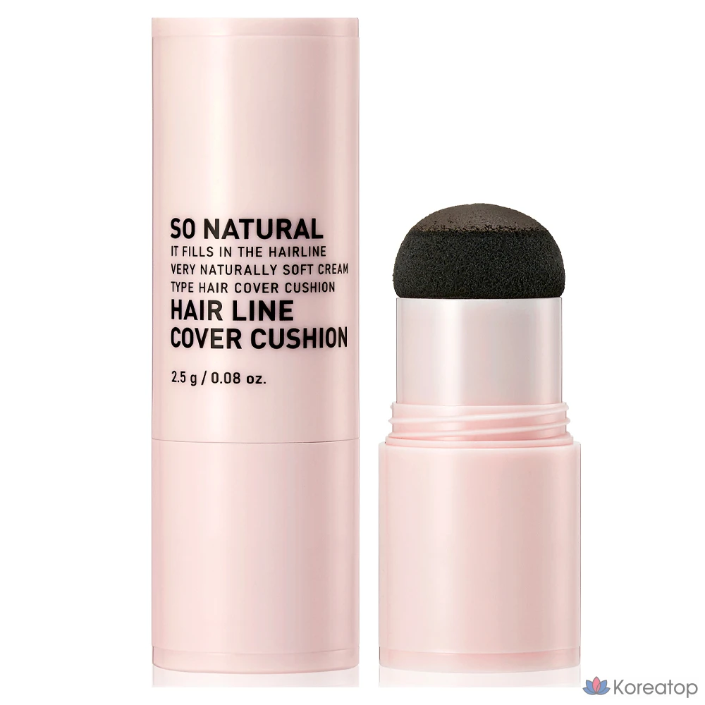 Кушон So Natural Hair Line Cover Cushion, оттенок Dark Brown, 2.5 г, 1 шт.