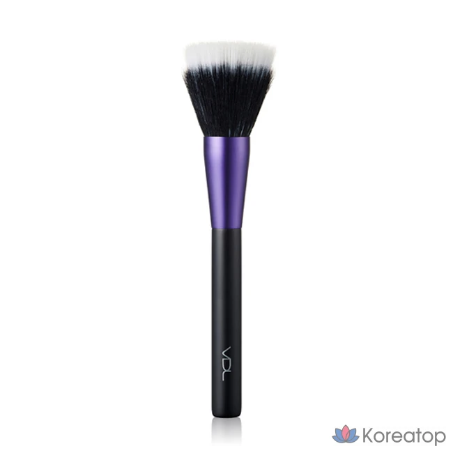 Кисть для лица VDL Duo Fiber Face Brush, Violet + Black, 1 шт.