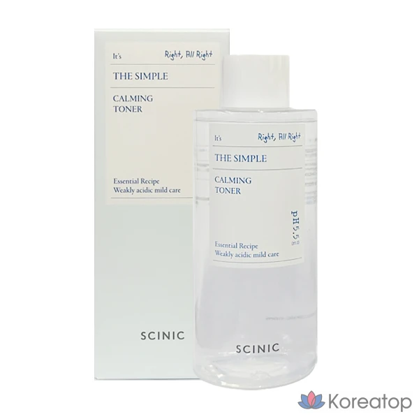 Тонер Scinic The Simple Calming Toner, 300 мл, 1 шт.